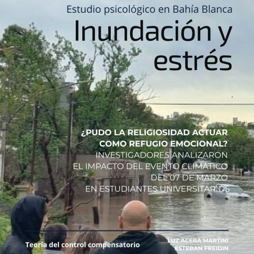 Bahía Blanca: estudio sobre estrés post inundación y religiosidad