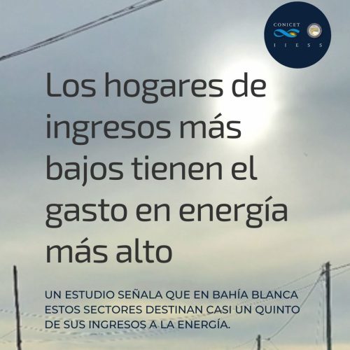 Informe de pobreza energética en Bahía Blanca